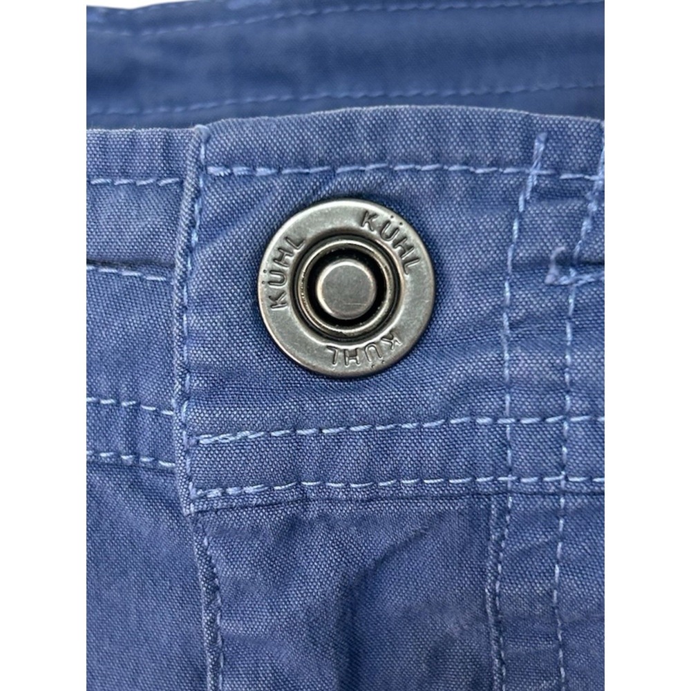 Kühl Womens Splash Cargo Shorts Navy Blue Snap Pockets Hiking 6084 Plus Size 22W - Picture 2 of 6